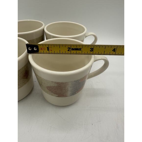 Corelle Impressions Mirage Style Coffee Tea Cups Beautiful Multi Color Set of 4 - Picture 4 of 5